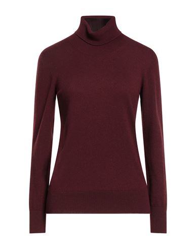 Barba Napoli Woman Turtleneck Burgundy Size 8 Cashmere In Burgundy