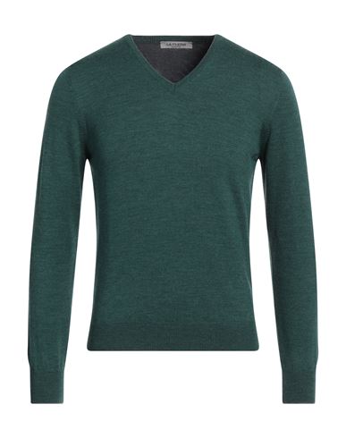 La Fileria Man Sweater Green Size 36 Virgin Wool