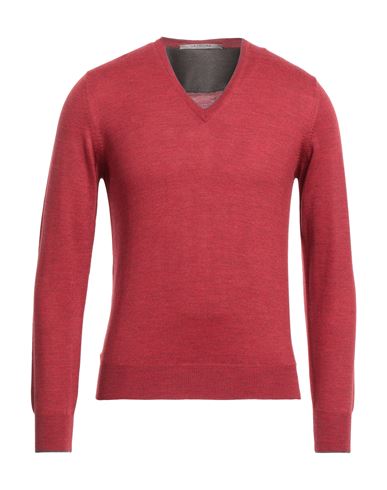 La Fileria Man Sweater Red Size 36 Virgin Wool