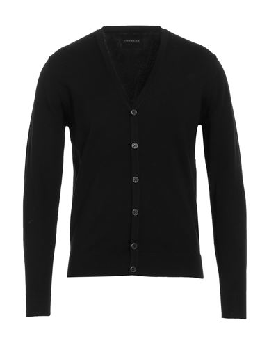 Shop Richmond Man Cardigan Black Size Xxl Merino Wool, Acrylic, Nylon