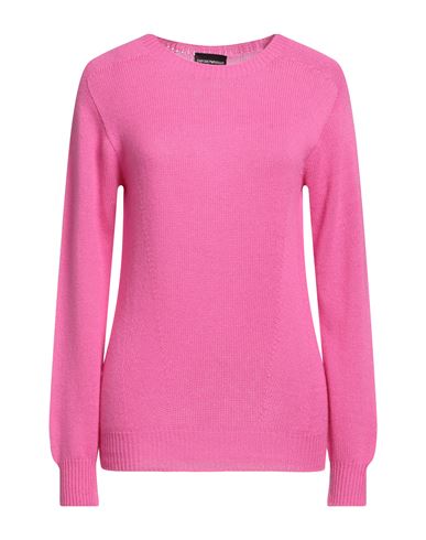 Emporio Armani Woman Sweater Fuchsia Size 2 Cashmere In Pink