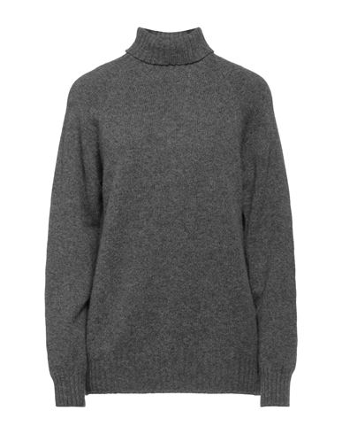 Drumohr Woman Turtleneck Lead Size Xl Lambswool In Grey