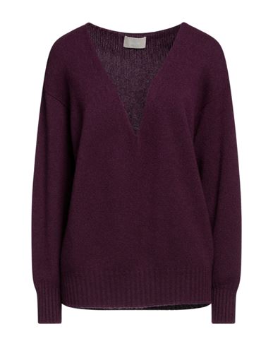 Drumohr Woman Sweater Deep Purple Size M Cashmere