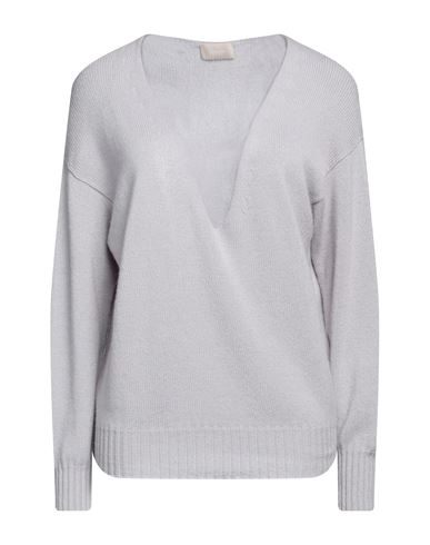 Drumohr Woman Sweater Light Grey Size Xl Cashmere