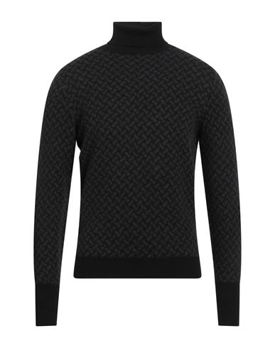 Drumohr Man Turtleneck Black Size 44 Cashmere