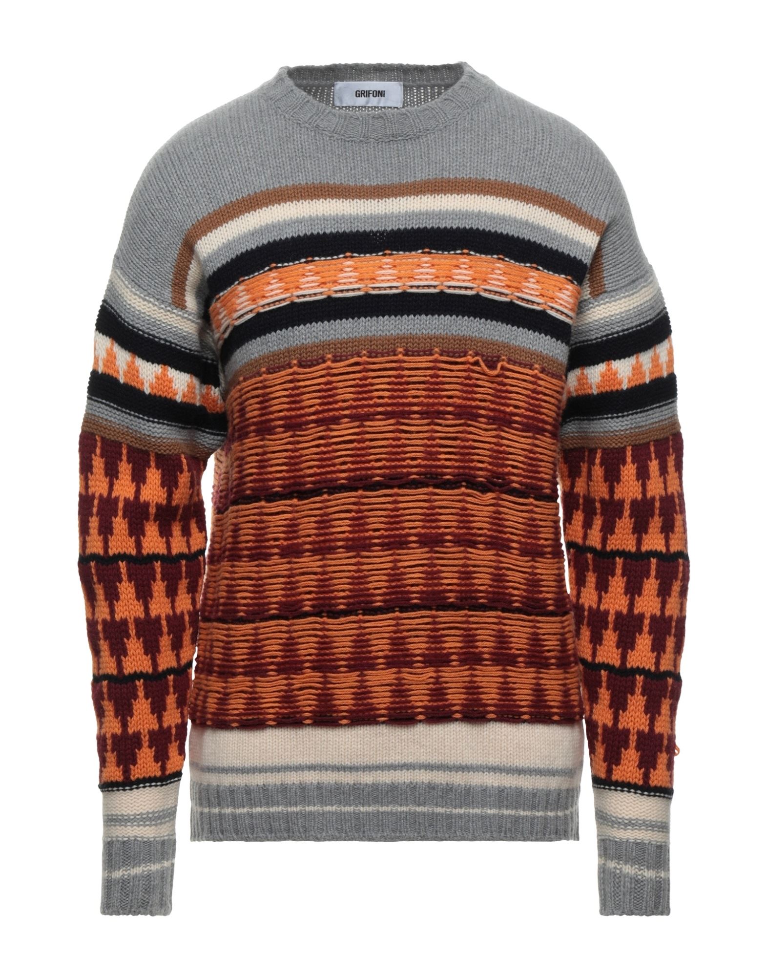 Mauro Grifoni Sweaters In Orange