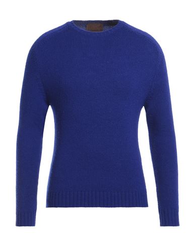 Shop Hōsio Man Sweater Bright Blue Size S Wool, Polyamide