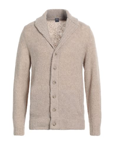 Fedeli Man Cardigan Beige Size 40 Virgin Wool, Cashmere, Polyamide In Beige
