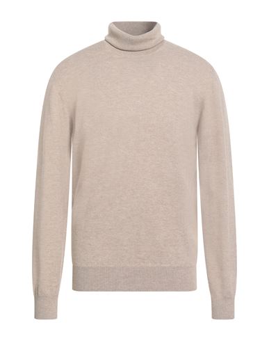 Shop Alpha Studio Man Turtleneck Sand Size 44 Geelong Wool