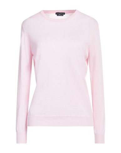 Ballantyne Woman Sweater Light Pink Size 8 Cotton, Cashmere In Pink