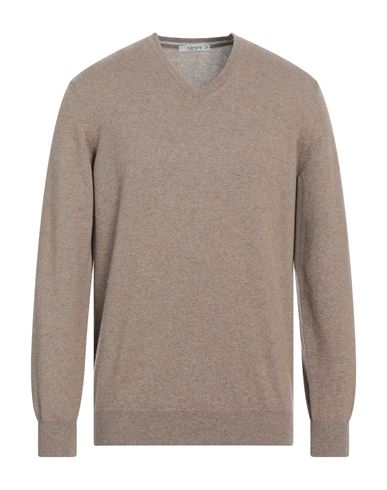 Kangra Cashmere Kangra Man Sweater Light Brown Size 44 Cashmere In Beige