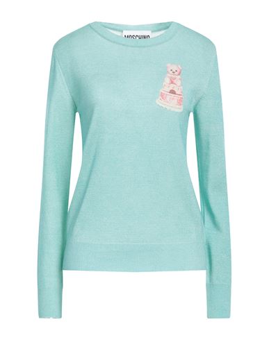 Moschino Couture Woman Sweater Light Green Size 6 Virgin Wool In Blue