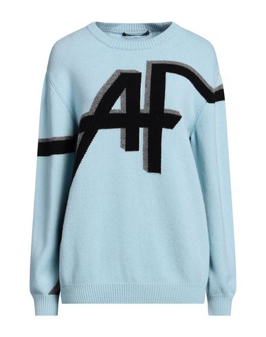 Shop Alberta Ferretti Woman Sweater Sky Blue Size 6 Virgin Wool, Cashmere