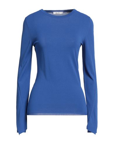 Max Mara Woman Sweater Bright Blue Size L Viscose, Polyester