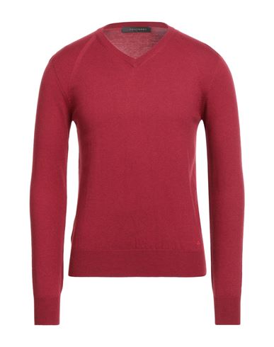 Peuterey Man Sweater Brick Size 3xl Cotton, Wool, Polyamide In Burgundy