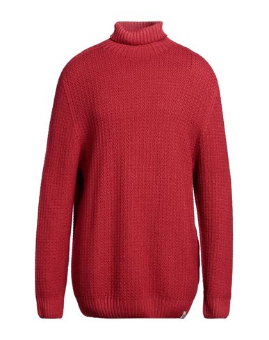 H953 Man Turtleneck Red Size 44 Merino Wool In Red