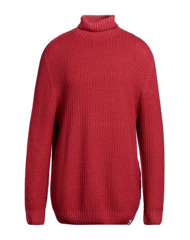 H953 MAN TURTLENECK RED SIZE 46 MERINO WOOL