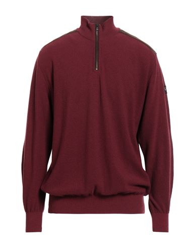 Paul & Shark Man Turtleneck Burgundy Size Xl Virgin Wool