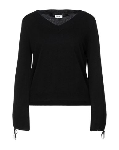 Woman Sweater Black Size M Polyester