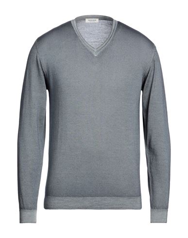 Wool & Co Man Sweater Slate Blue Size S Merino Wool
