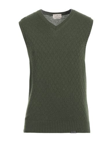 Brooksfield Man Sweater Dark Green Size 38 Polyamide, Viscose, Wool, Cashmere