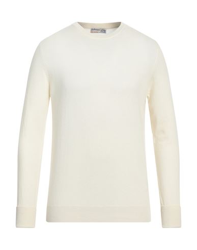 Ballantyne Of Peebles Man Sweater Ivory Size 38 Cashmere In White