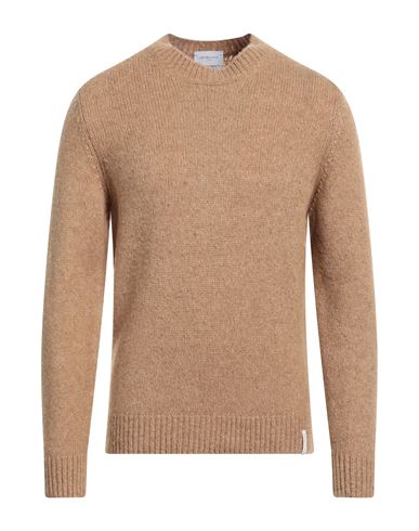 Brooksfield Man Sweater Camel Size 40 Wool, Polyamide In Beige