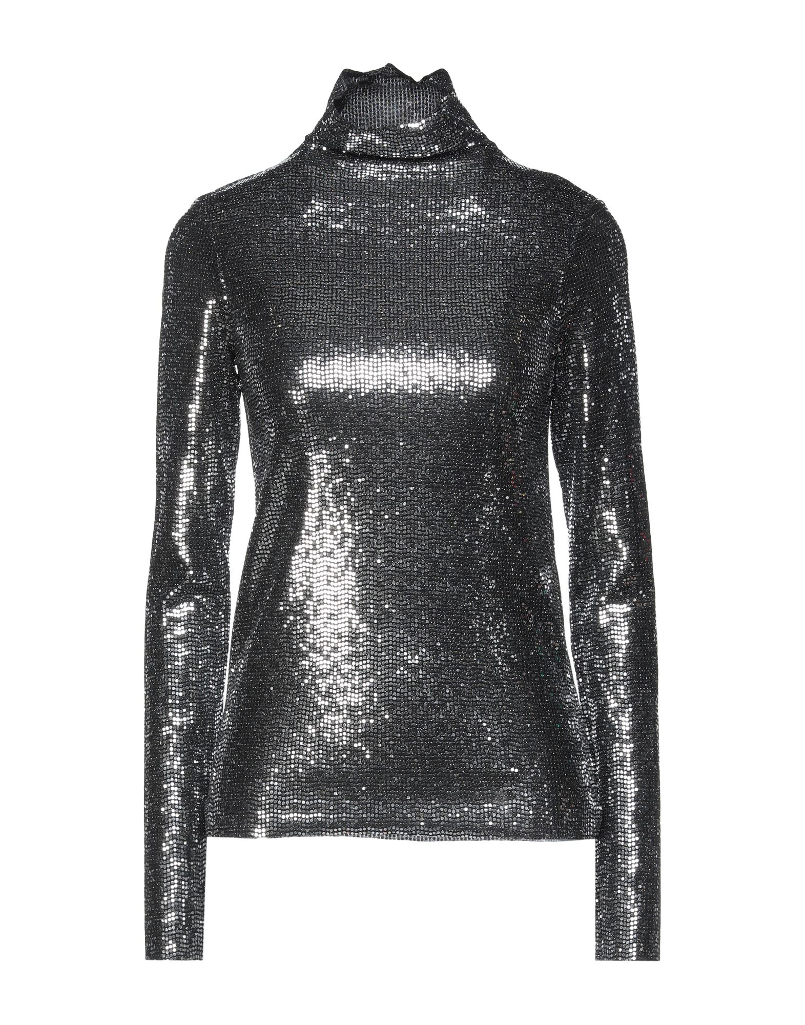 silver turtleneck