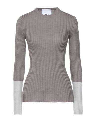 Woman Sweater Taupe Size M Virgin Wool