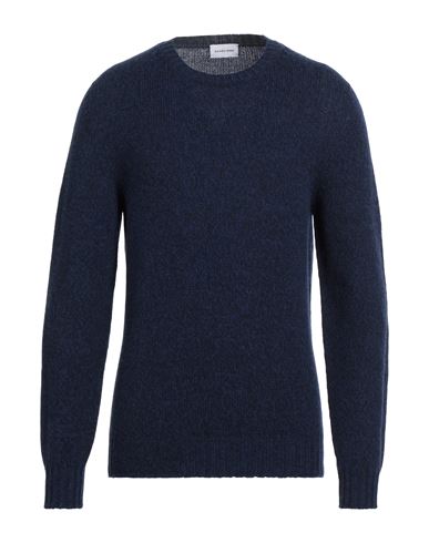 Scaglione Man Sweater Midnight Blue Size S Merino Wool