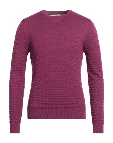 Shop Become Man Sweater Mauve Size 40 Merino Wool, Acrylic In Purple