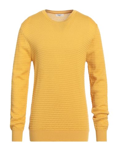 Become Man Sweater Ocher Size 44 Merino Wool, Acrylic In Yellow