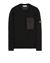 1 of 4 - Sweater Man 532D3 COTTON WOOL MÉLANGE + FABRIC POCKET Front STONE ISLAND