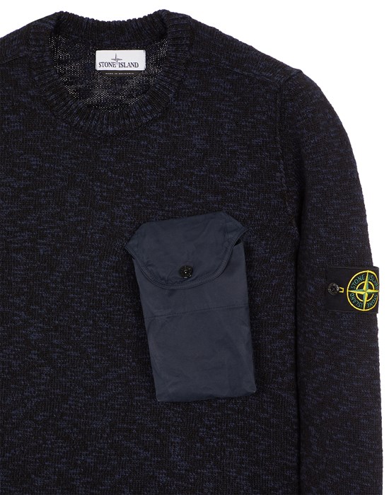 532D3 COTTON WOOL MÉLANGE + FABRIC POCKET セーター Stone Island