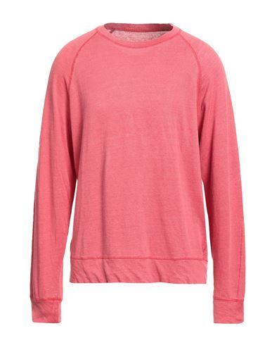 Majestic Filatures Man Sweater Coral Size Xxl Linen, Elastane In Pink