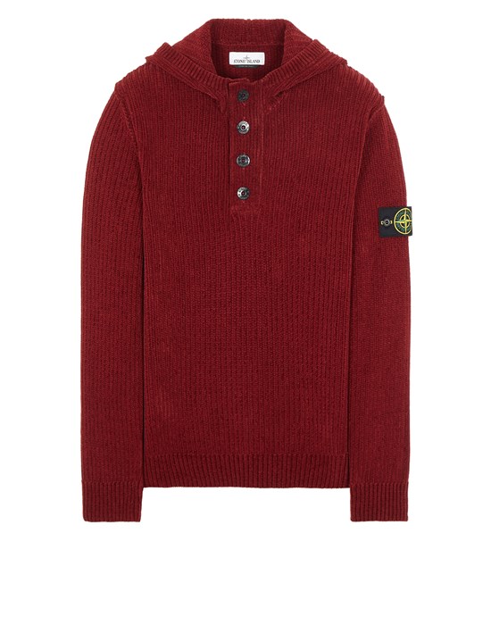 Sweater Herr 564A5 COTTON CHENILLE Front STONE ISLAND