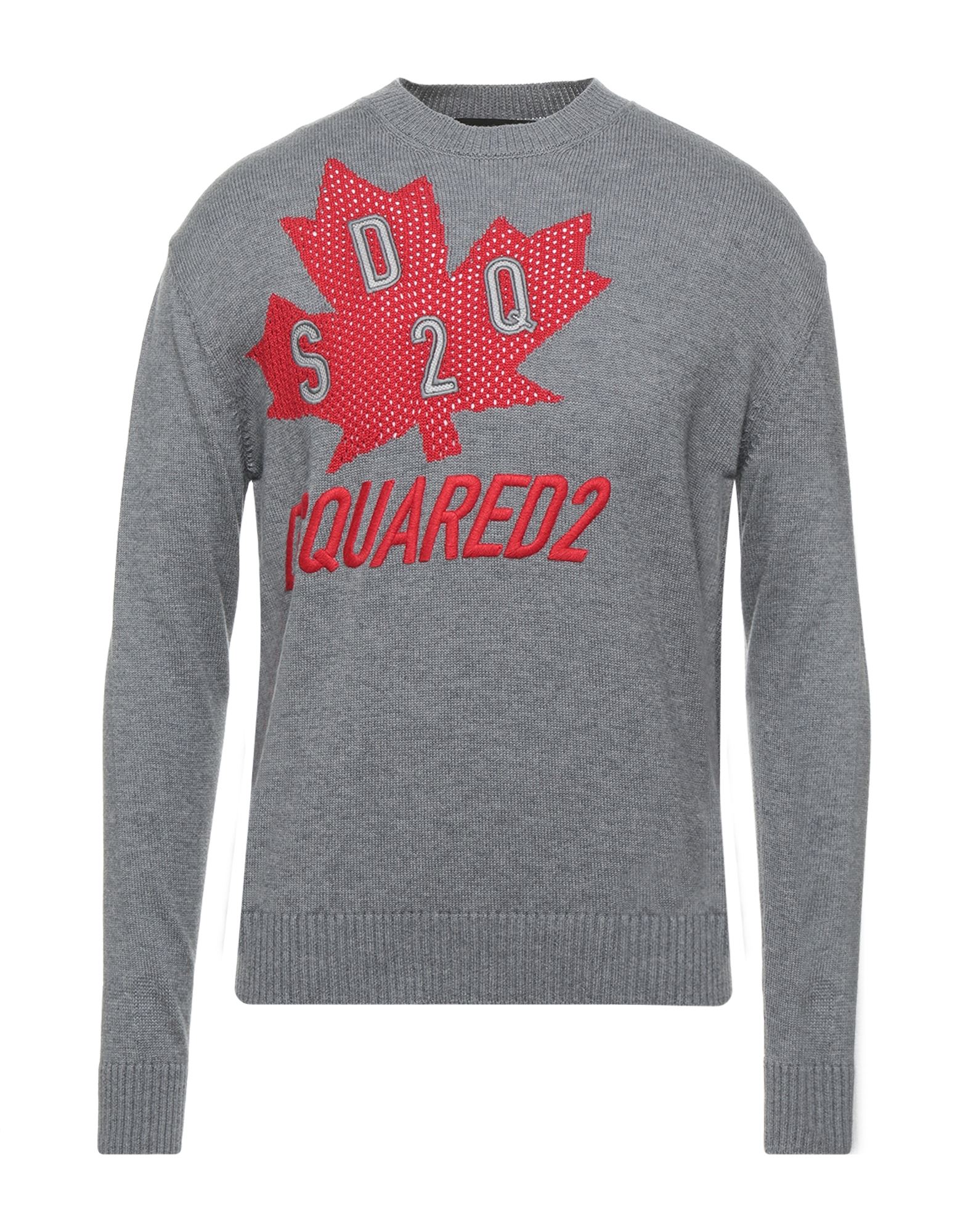 《セール開催中》DSQUARED2 メンズ プルオーバー グレー XS 指定外繊維（紙） 60% / ウール 40%