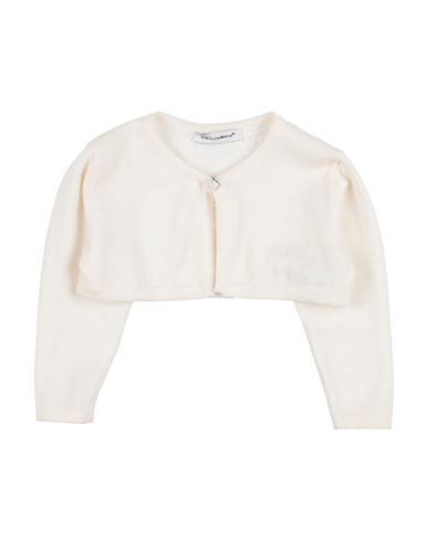 Dolce & Gabbana Newborn Girl Wrap Cardigans Beige Size 3 Silk, Polyester In Beige