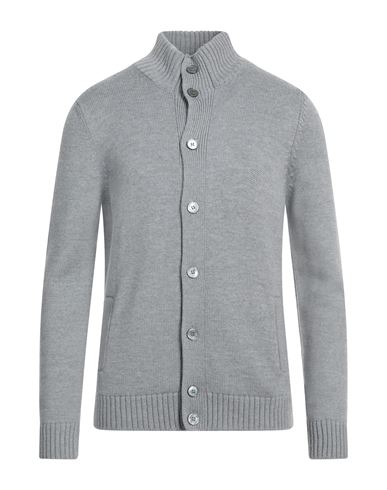 Gran Sasso Man Cardigan Light Grey Size 48 Virgin Wool In Gray