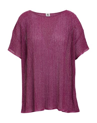 Shop M Missoni Woman Sweater Purple Size L Viscose, Polyester