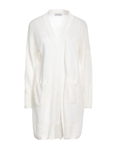 Shop Gran Sasso Woman Cardigan Cream Size 10 Linen In White