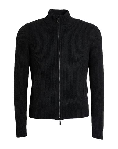 Moorer Man Cardigan Charcoal Size 46 Cashmere In Black