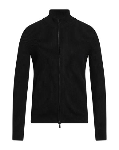 Moorer Man Cardigan Black Size 48 Cashmere In Black