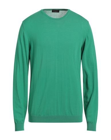 Roberto Collina Man Sweater Green Size 44 Cotton