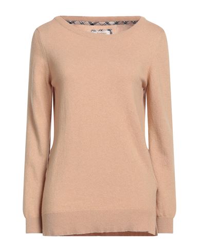 Barbour Woman Sweater Sand Size 10 Wool, Cotton In Neutral