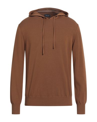 Drumohr Man Sweater Brown Size 40 Cotton