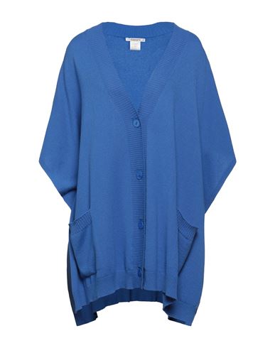 Kangra Woman Cape Azure Size S Merino Wool, Silk, Cashmere In Blue