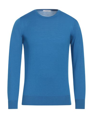 Shop Kangra Man Sweater Light Blue Size 36 Merino Wool