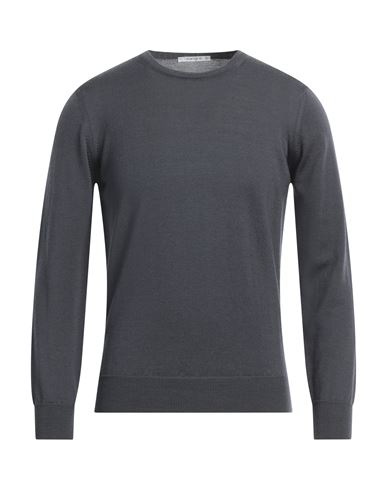Shop Kangra Man Sweater Lead Size 46 Merino Wool In Grey