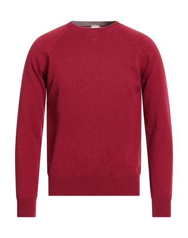 Eleventy Platinum Man Sweater Burgundy Size 3xl Cashmere In Burgundy
